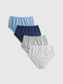 Pack de 4 braguitas clásicas de algodón