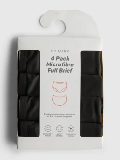 Pack de 4 braguitas clásicas de microfibra