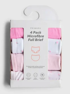 Pack de 4 braguitas clásicas de microfibra