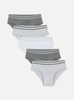 Pack de 5 braguitas con cintura elástica