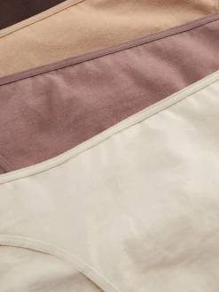Pack de 4 braguitas en tonos neutros de pernera alta