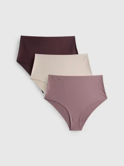 Pack de 3 braguitas invisibles de talle alto