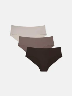 Pack de 3 braguitas invisibles de talle bajo