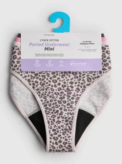 Pack de 3 braguitas menstruales mini para flujo medio