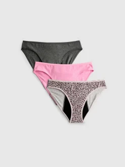 Pack de 3 braguitas menstruales para flujo abundante