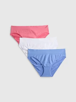 Pack de 3 braguitas mini fruncidas sin costuras