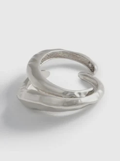 Pack de 2 brazaletes de metal martillado