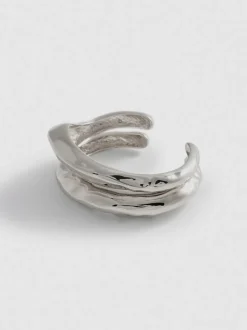 Pack de 2 brazaletes de metal martillado