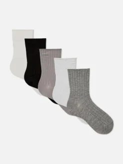 Pack de 5 calcetines altos de algodón surtidos