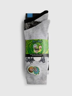 Pack de 3 calcetines altos de Rick y Morty