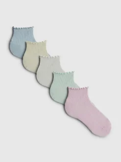 Pack de 5 calcetines con caña de 1/4 con algodón