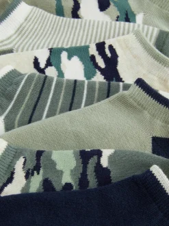 Pack de 7 calcetines deportivos de camuflaje