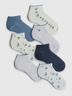 Pack de 7 calcetines deportivos con flores