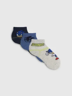 Pack de 3 calcetines de Sonic, el erizo