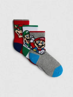 Pack de 3 calcetines tobilleros de Super Mario