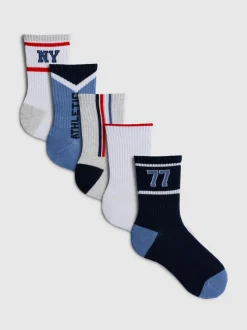 Pack de 5 calcetines tobilleros universitarios