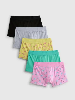 Pack de 5 calzoncillos a la cadera con flamencos