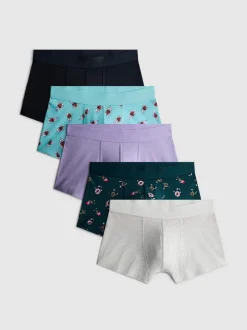 Pack de 5 calzoncillos bóxer bajos con dónuts