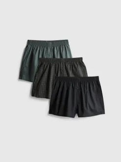 Pack de 3 calzoncillos bóxer tejidos
