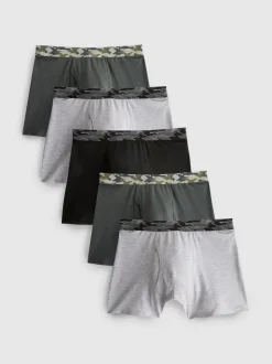 Pack de 5 calzoncillos de camuflaje