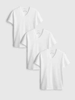 Pack de 3 camisetas con cuello de pico