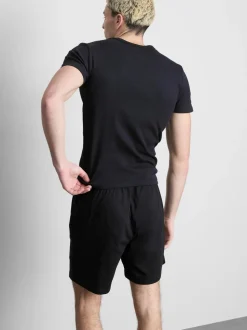 Pack de 2 camisetas de canalé de manga corta