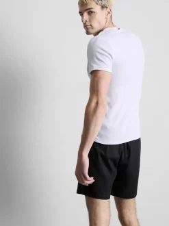 Pack de 2 camisetas de canalé de manga corta