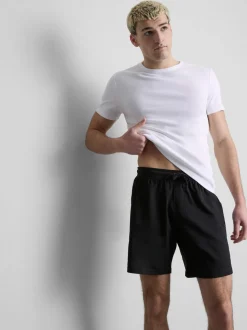 Pack de 2 camisetas de canalé de manga corta
