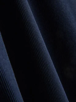 Pack de 2 camisetas de canalé de manga corta