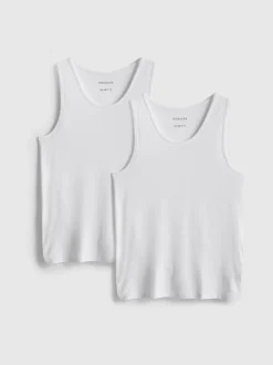 Pack de 2 camisetas sin mangas básicas