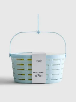 Pack de cesta con 50 pinzas