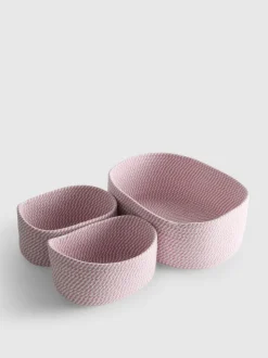 Pack de 3 cestas tejidas