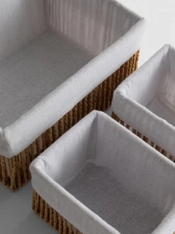 Pack de 3 cestas tejidas