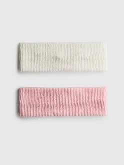 Pack de 2 cintas para el pelo texturizadas