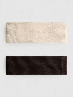 Pack de 2 cintas para el pelo texturizadas
