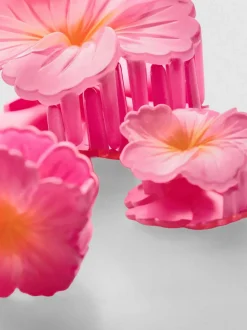 Pack de 3 clips para el pelo con flores
