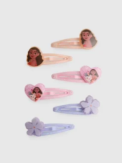 Pack de 6 clips para el pelo de Vaiana de Disney