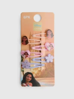 Pack de 6 clips para el pelo de Vaiana de Disney