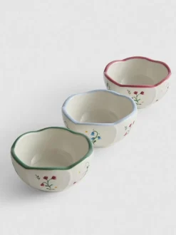 Pack de 3 cuencos pequeños florales