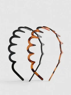 Pack de 2 diademas onduladas