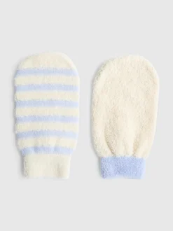Pack de dos manoplas exfoliantes corporales