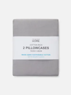 Pack de 2 fundas de almohada de algodón