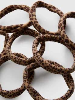 Pack de 8 gomas de pelo con estampado animal
