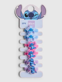 Pack de 6 gomas de pelo Stitch de Disney