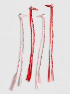Pack de 4 horquillas de frutas con trenza