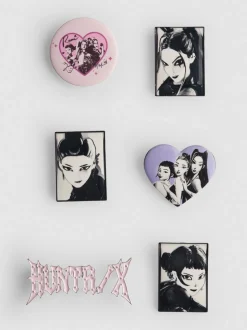 Pack de 6 insignias de Las guerreras K-Pop