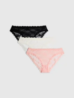 Pack de 3 minibraguitas de encaje