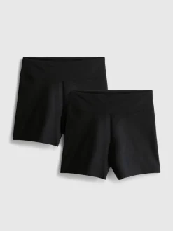Pack de 2 pantalones cortos de ciclista de algodón