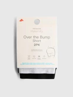 Pack de 2 pantalones cortos premamá sin costuras