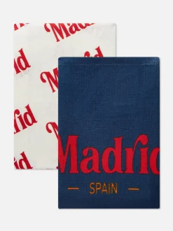 Pack de 2 paños de cocina de Madrid